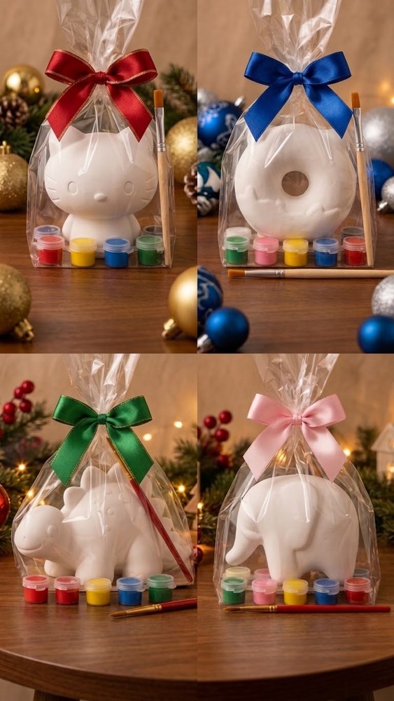 Kits de squishys con pinturas y empaque de regalo